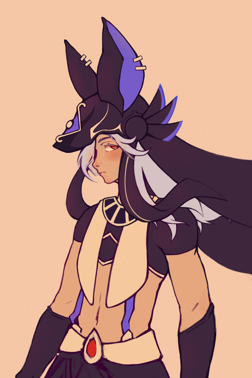 Flat Colour Waist up